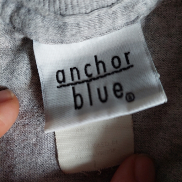 Vintage Anchor Blue Basic T-Shirt - Picture 5 of 5